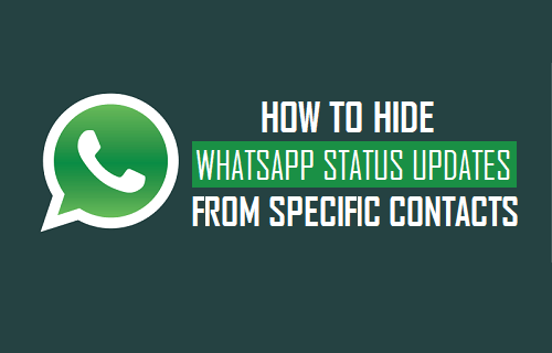 Hide WhatsApp Status from Specific Contacts