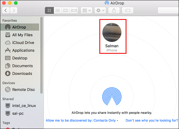 How to AirDrop From Mac to iPhone - 10