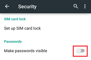 How to Make Password Visible or Invisible on Android Phone - 92
