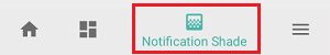 Notification Shade Tab in Material Status Bar App