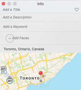 Photo Location With Map on Mac