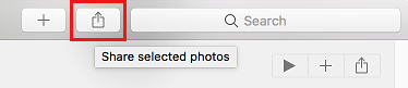 Share Icon in Photos App on Mac