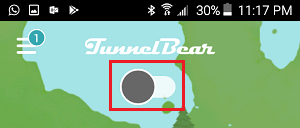 Turn On Location in TunnelBear App