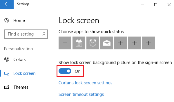 Show Lock Screen Background Picture on the Sign-in screen