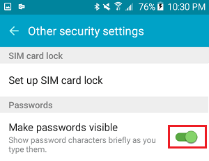 How to Make Password Visible or Invisible on Android Phone - 5