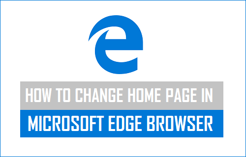 Change Home Page in Microsoft Edge Browser
