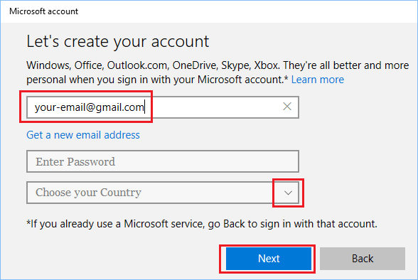 How to Create Microsoft Account Using Gmail - 72