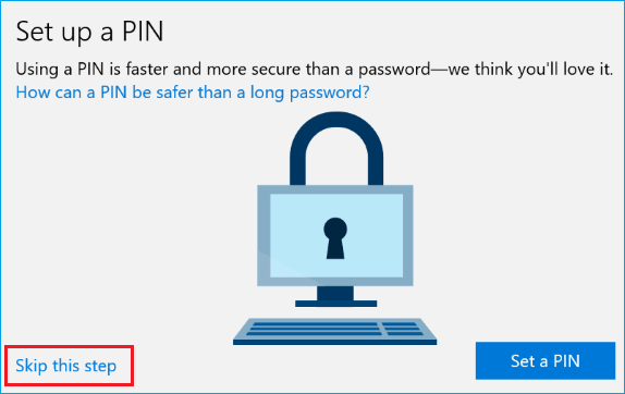 Setup PIN to Login to Windows 10 