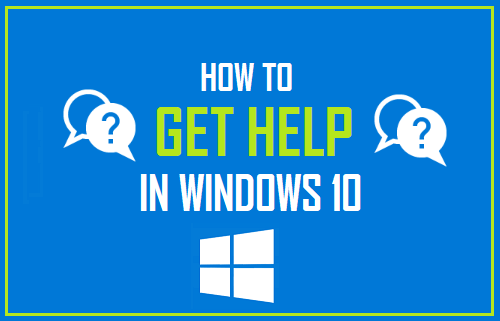 Get Help in Windows 10
