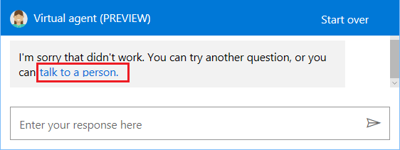 Talk to Person Option in Windows 10 Get Help App