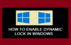 Enable Dynamic Lock in Windows