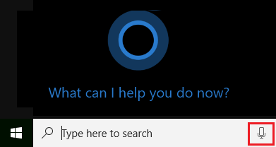 Launch Cortana in Windows 10