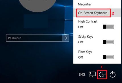 Use On Screen Keyboard From Windows 10 Login Screen