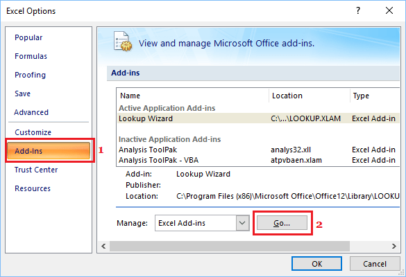 excel freezing on windows 10