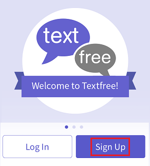 Sign Up for a Textfree Account