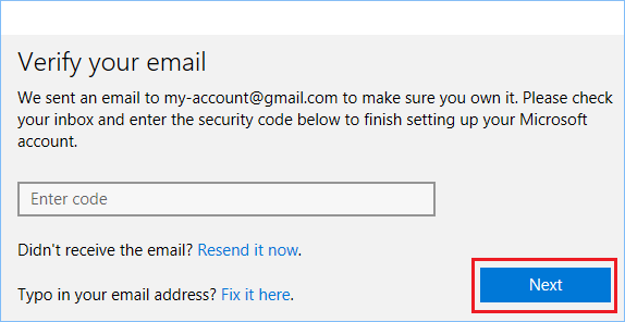 Verify your Email Address
