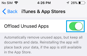 Offload Unused Apps from iPhone