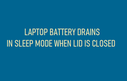 Laptop Battery Drains in Sleep Mode When Lid is Closed