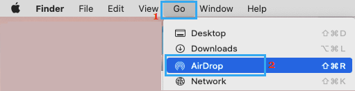 AirDrop Option on Mac