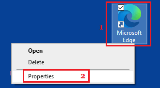 Open App Properties