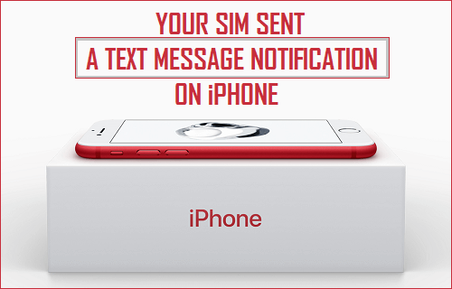 Your SIM Sent a Text Message Notification on iPhone