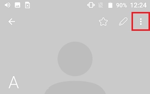 3-dot Icon in Viber on Android Phone