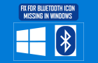 Bluetooth Icon Missing in Windows 11/10