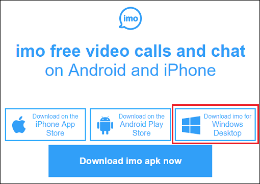 Download imo for Windows Desktop