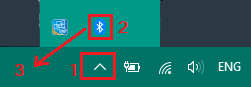 Drag Bluetooth Icon to Taskbar