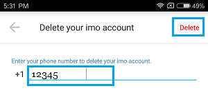 How to Delete IMO Account On iPhone and Android - 12