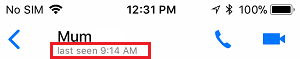 imo Contact's Last Seen Details
