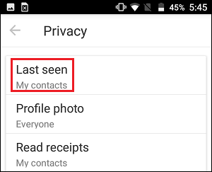 How to Hide Last Seen Status on imo - 86