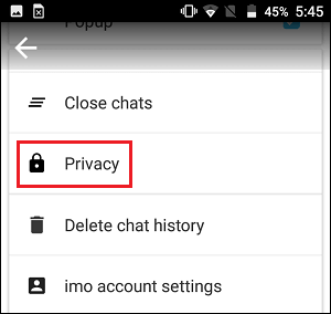imo messenger privacy settings imo messenger privacy settings