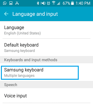 Samsung Keyboard On Android Phone