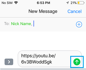 How to Share YouTube Videos On iPhone Using iMessage - 53