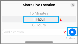 Enviar ubicación en vivo usando WhatsApp