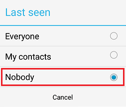 How to Hide Last Seen Status on imo - 64