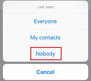 Show imo Last Seen to Nobody on iPhone