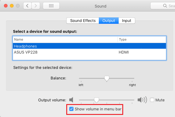 Show Volume in Top Menu Bar on Mac