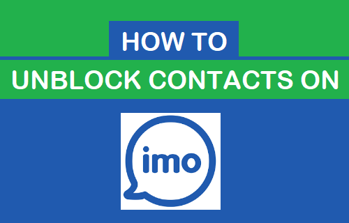 Unblock Contacts on imo