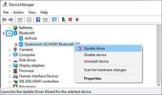 add bluetooth driver windows 10