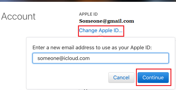 Change Apple ID to iCloud Email Address on Mac