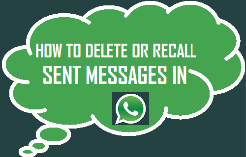 Recall or Delete Sent Messages in WhatsApp