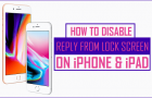 Disable Reply From Lock Screen on iPhone and iPad