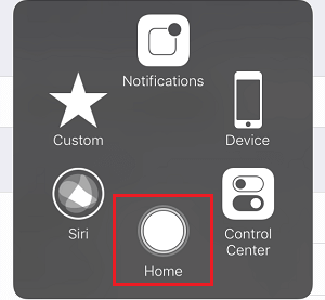 AssistiveTouch Menu On iPhone
