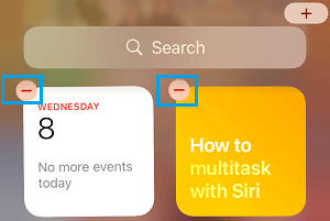 Remove Widgets from iPhone