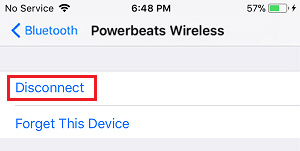 Disconnect Bluetooth Headset From iPhone