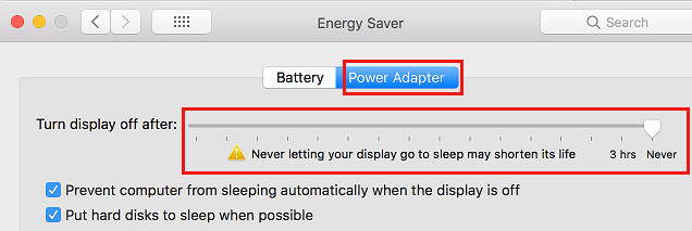 Never Let Mac Display Sleep When Connected to Power Adapter