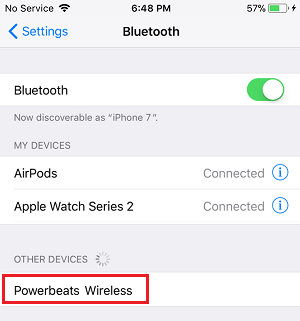 Bluetooth Headset Pairing with iPhone