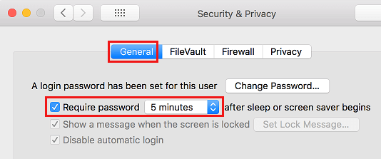 Require Password After Mac Display Sleeps